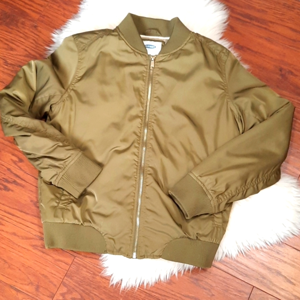 Old Navy Olive Green Bomber Jacket